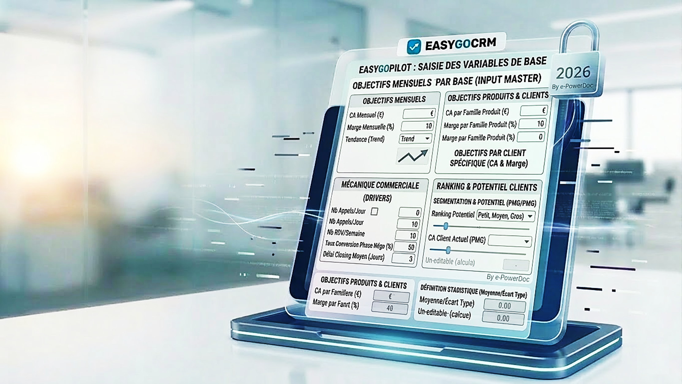 Saisie des Variables Stratégiques